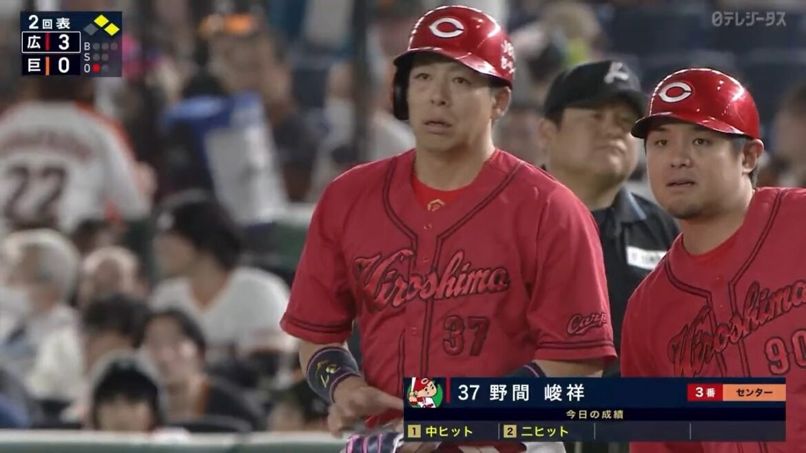 “野間峻祥” 6打数4安打 "野間峻祥" 6打数4安打