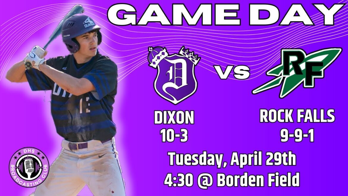Dixon Dukes Boys Varsity Baseball vs. Rock Falls