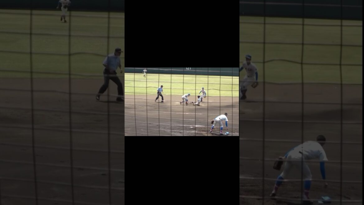 審判アウトの手が途中で止まる！　#高校野球 #野球 #審判 #プロ野球 #甲子園 #浦和学院 #花咲徳栄