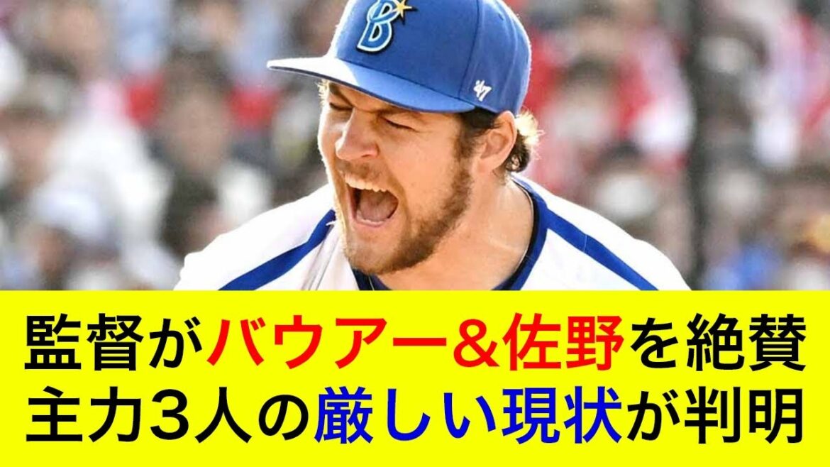 【3連勝で4位浮上】三浦監督がバウアー&佐野を絶賛！主力3人の厳しい現状が判明…【横浜DeNAベイスターズ】