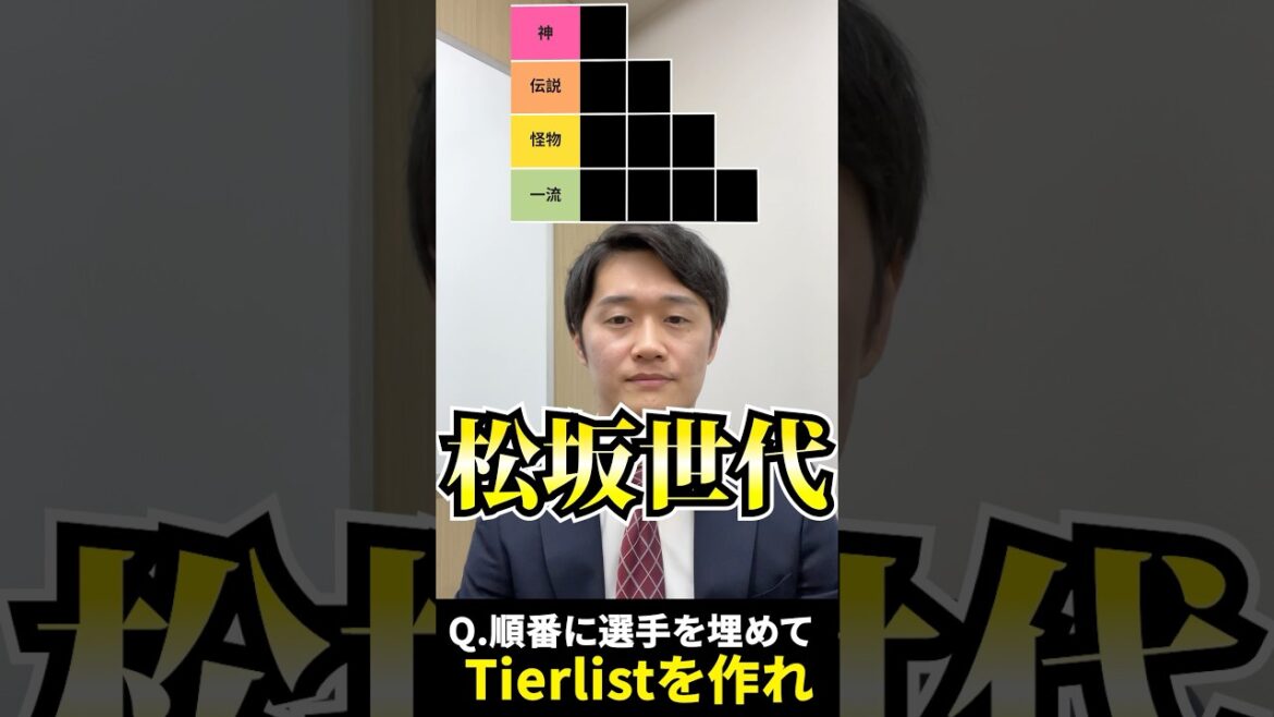 プロ野球tierを作ろう #tierlist #松坂世代 #松坂大輔 #和田毅 #森本稀哲 プロ野球tierを作ろう #tierlist #松坂世代 #松坂大輔 #和田毅 #森本稀哲