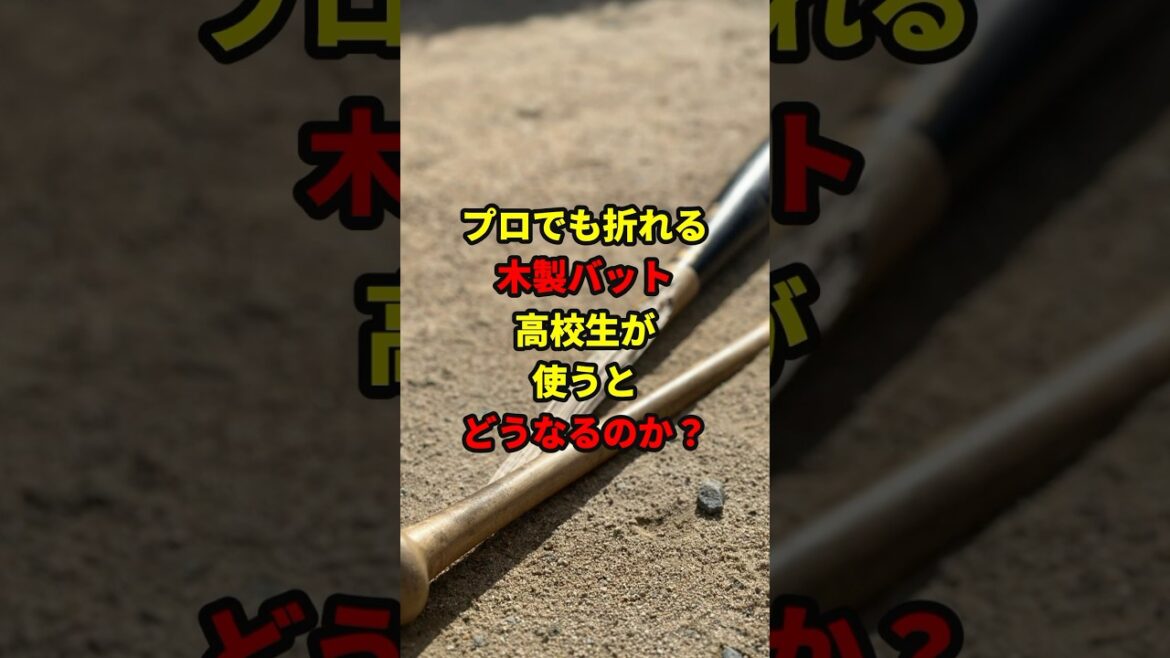 高校生が木製バットを使うとどうなる？#shorts #野球 #雑学