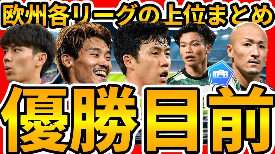 【優勝目前&上位濃厚な日本人選手チームは│欧州各リーグ】リバプール遠藤航/リーズ田中碧/バーミンガム岩田智輝・伊藤洋輝&前田大然/旗手怜央&守田英正なども…?! 【優勝目前&上位濃厚な日本人選手チームは│欧州各リーグ】リバプール遠藤航/リーズ田中碧/バーミンガム岩田智輝・伊藤洋輝&前田大然/旗手怜央&守田英正なども…?!