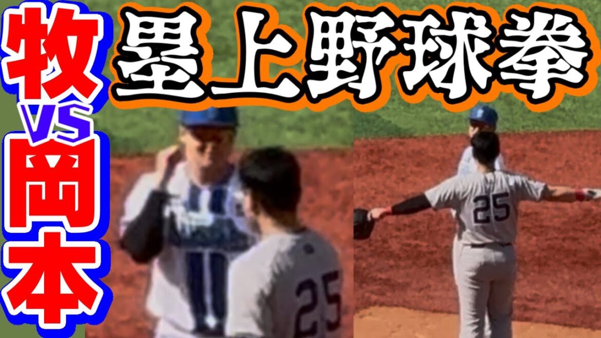 岡本和真「セーフ」牧秀悟「アウト」仲良く野球拳リクエスト映像見ながら横浜DeNAベイスターズ2025年5月3日読売ジャイアンツ巨人軍トレバーバウアー来日初完封勝利松尾汐恩タッチアウト走塁盗塁