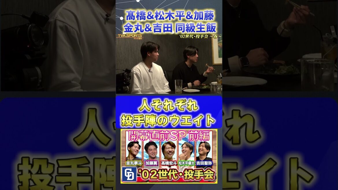 【髙橋×松木平×加藤×金丸×吉田】ウエイトする？しない？『02世代・投手会』#髙橋宏斗 #松木平優太 #加藤翼 #金丸夢斗 #吉田聖弥 #中日ドラゴンズ #プロ野球ニュース #shorts