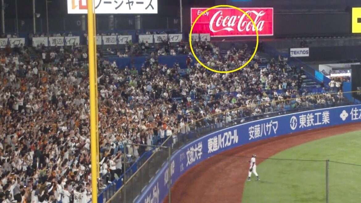 巨人 若林楽人 同点ホームラン 第1号　ヤクルト vs 巨人　2025年4月20日(日) 神宮球場