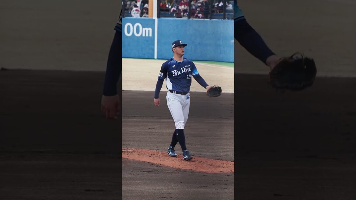 2025.03.08 東北楽天-埼玉西武 #渡邉勇太朗 投球練習 (静岡草薙球場) #seibulions #プロ野球