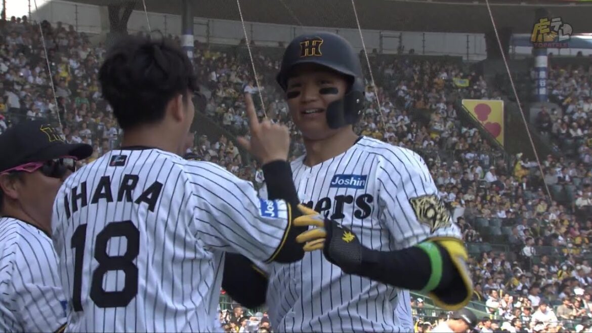 【頼もしい】4回裏 #森下翔太 選手のレフト第3号同点ソロホームラン！【2025/5/4Ｔ－Ｓ】