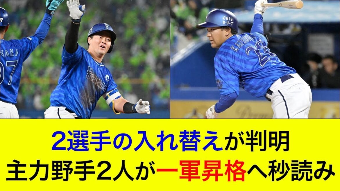 【筒香選手がついに…】2選手の入れ替えが判明!主力野手2人が一軍昇格へ秒読み【横浜DeNAベイスターズ】 【筒香選手がついに…】2選手の入れ替えが判明!主力野手2人が一軍昇格へ秒読み【横浜DeNAベイスターズ】