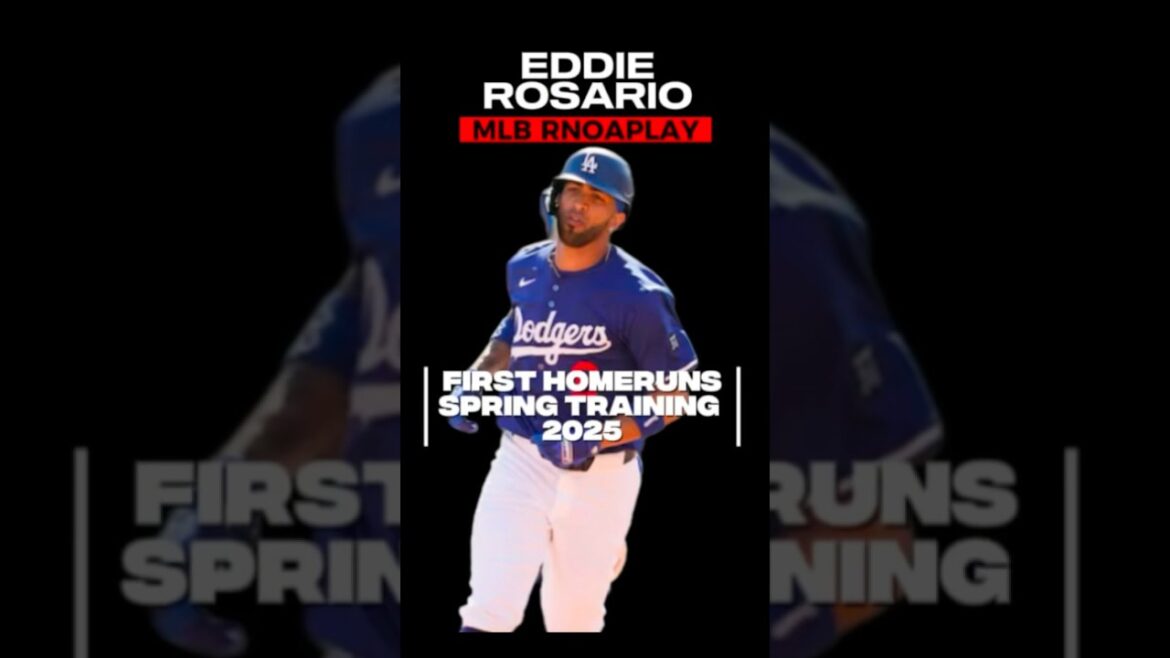 First Homeruns Spring Training Eddie Rosario mlb 2025 #baseballhighlights #mlb