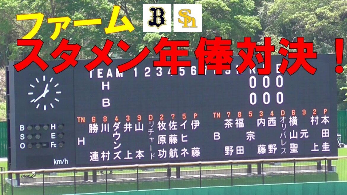 ファーム スタメン年俸対決 オリックス圧勝！