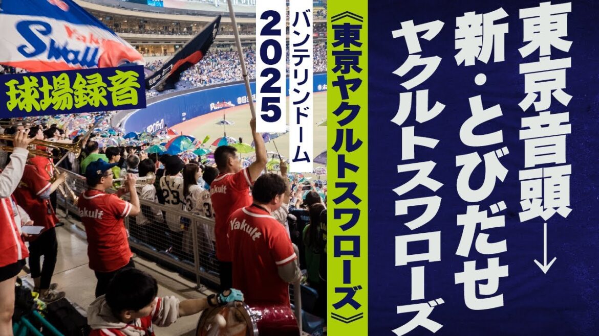 高音質🎺東京音頭 → 新・とびだせヤクルトスワローズ《東京ヤクルトスワローズ》2025バンテリンドーム