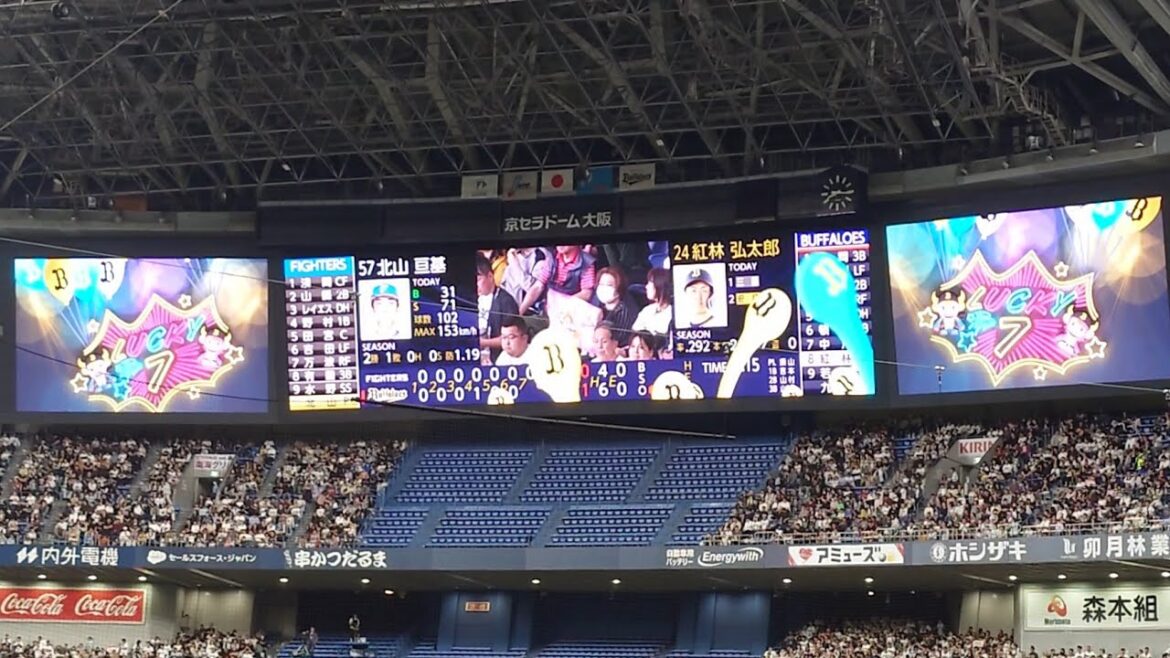 紅林弘太郎 選手 ｢ポケットビスケッツ  YELLOW YELLOW HAPPY｣ 奇数打席 登場曲 オリックス･バファローズ 選手 ビジョン 演出 @ 京セラドーム 2025 Bsオリっこデー