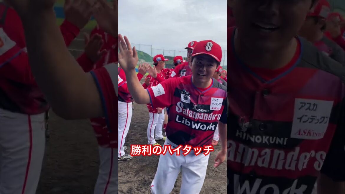 勝利のハイタッチ #野球 #独立リーグ #プロ野球