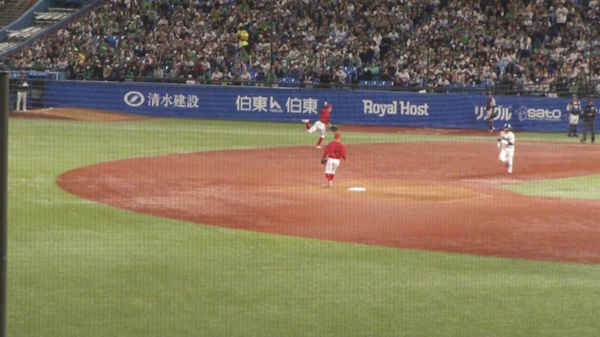広島 小園海斗 ナイスプレー　ヤクルト vs 広島　2025年5月5日(月) 神宮球場