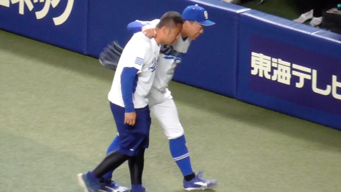 岡林勇希　試合前練習でボールが直撃  心配です　中日ドラゴンズVS横浜DeNAベイスターズ　2025/05/06