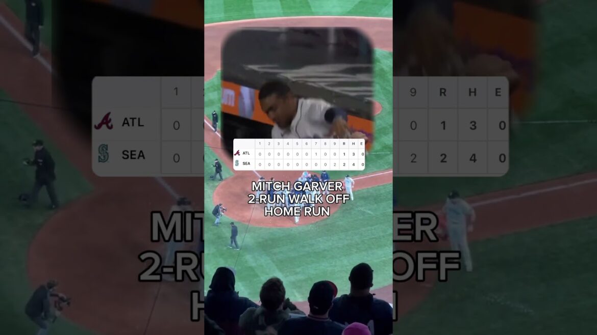 MITCH GARVER WALK OFF HOMER FOR THE SEATTLE #MARINERS WIN 🤯 #MLB #SHORTS