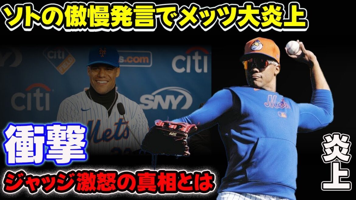 ソトの傲慢発言でメッツ大炎上！ジャッジ激怒の真相とは？【MLB海外の反応】