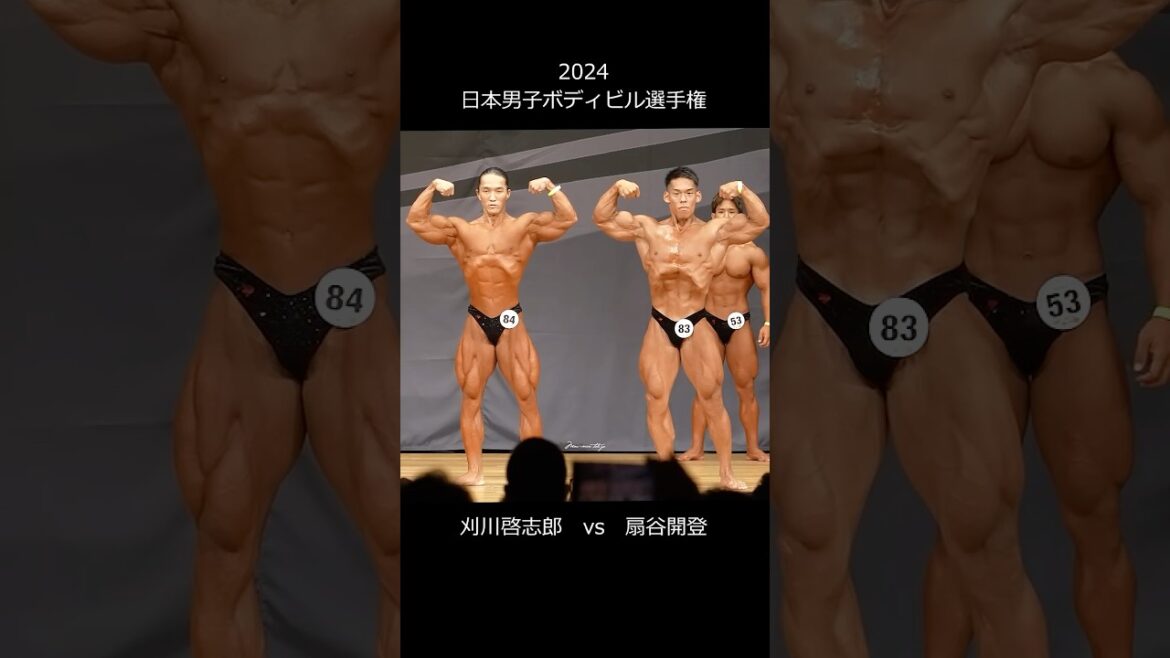 刈川vs扇谷 比較審査【2024日本男子ボディビル選手権】