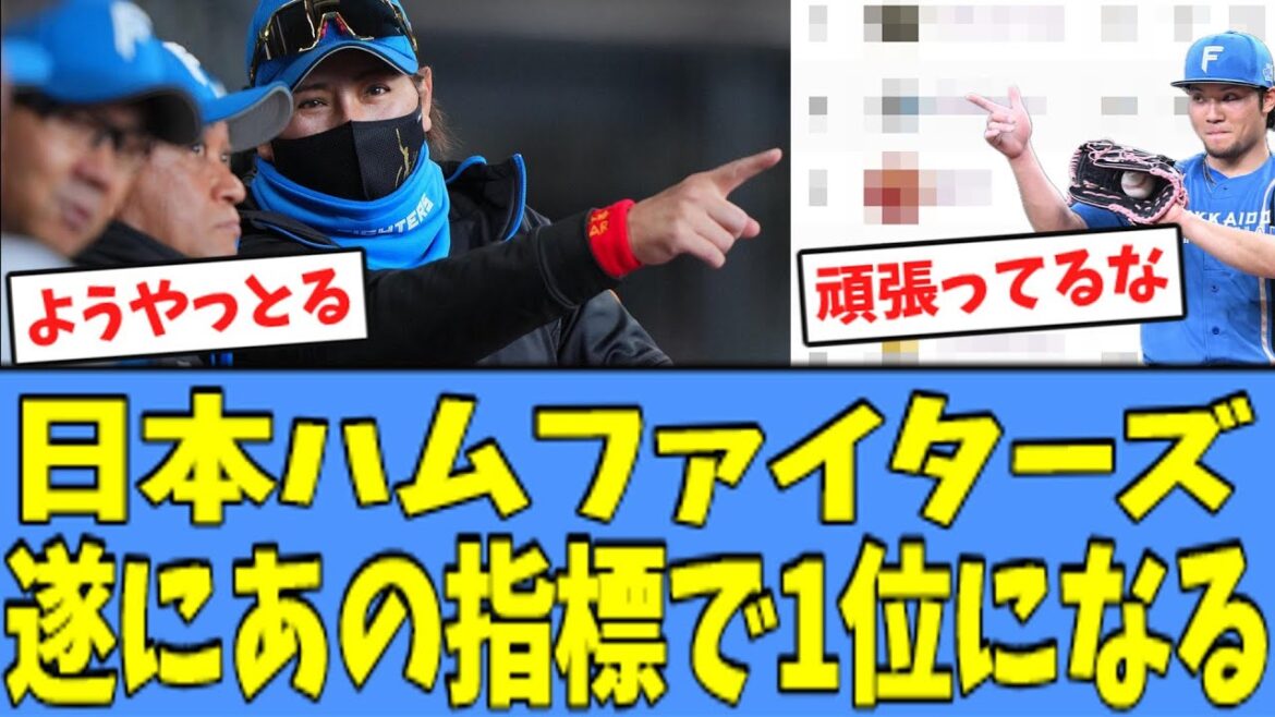 【凄い】日本ハム、遂にあの"指標"で1位になった模様！！！