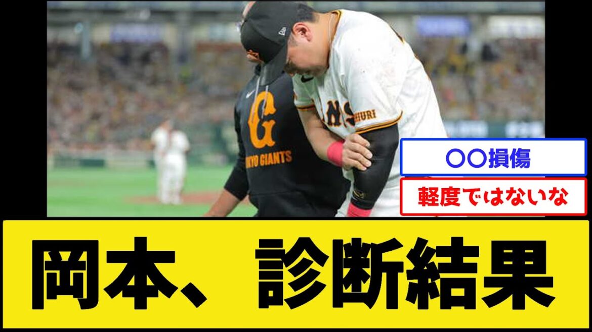 巨人岡本、診断結果…【読売ジャイアンツ】【プロ野球なんJ 2ch プロ野球反応集】 巨人岡本、診断結果…【読売ジャイアンツ】【プロ野球なんJ 2ch プロ野球反応集】