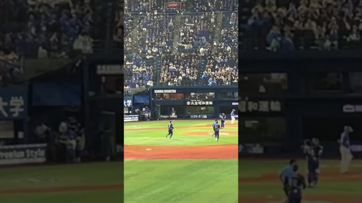 2024/07/10 東克樹完投勝利の瞬間　#baseball #baystars #野球 #東克樹 #完投勝利　#shorts 横浜DeNAベイスターズvs. 中日ドラゴンズ