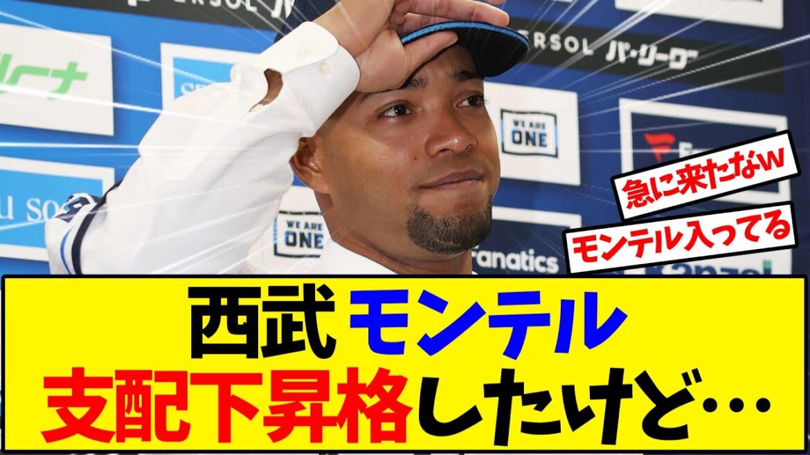 西武 モンテル 支配下昇格したけど…