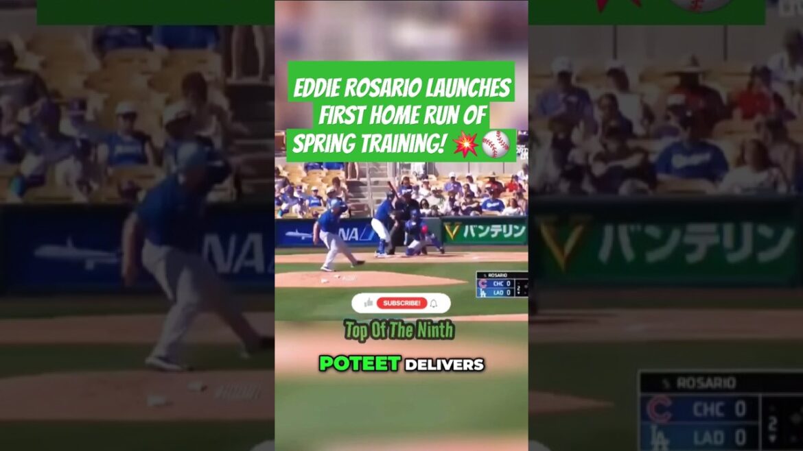 Eddie Rosario Launches FIRST Home Run of MLB Spring Training! 💥⚾ #shorts Eddie Rosario Launches FIRST Home Run of MLB Spring Training! 💥⚾ #shorts