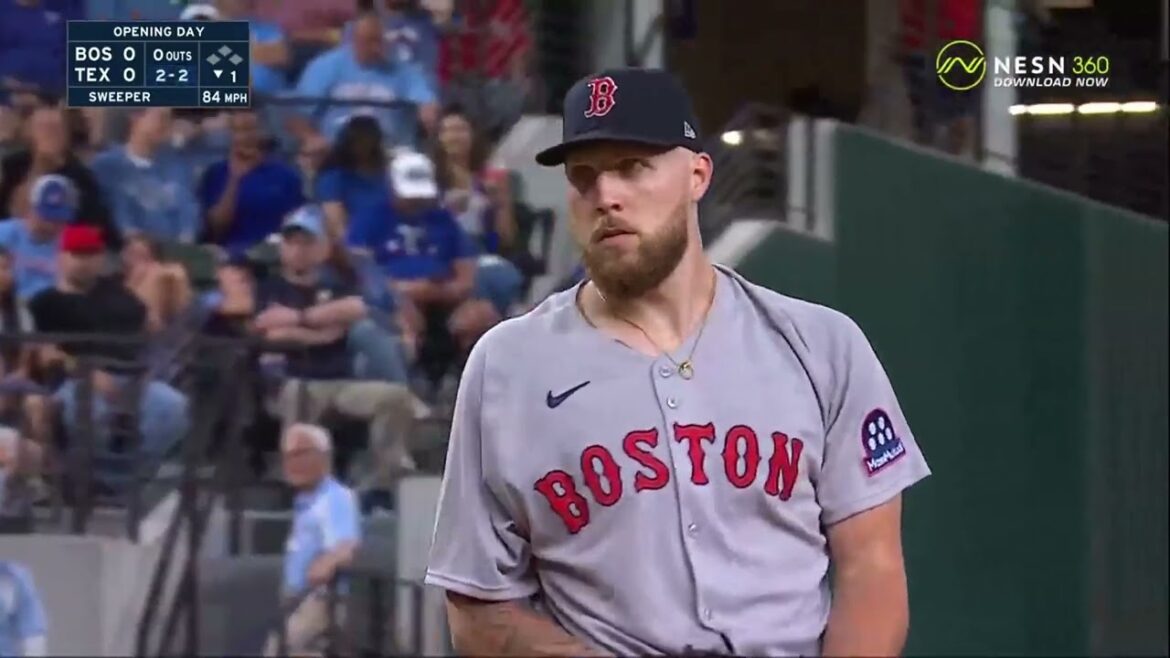 Garrett Crochet strikes out the first batter he sees in a Red Sox uniform - Full At Bat