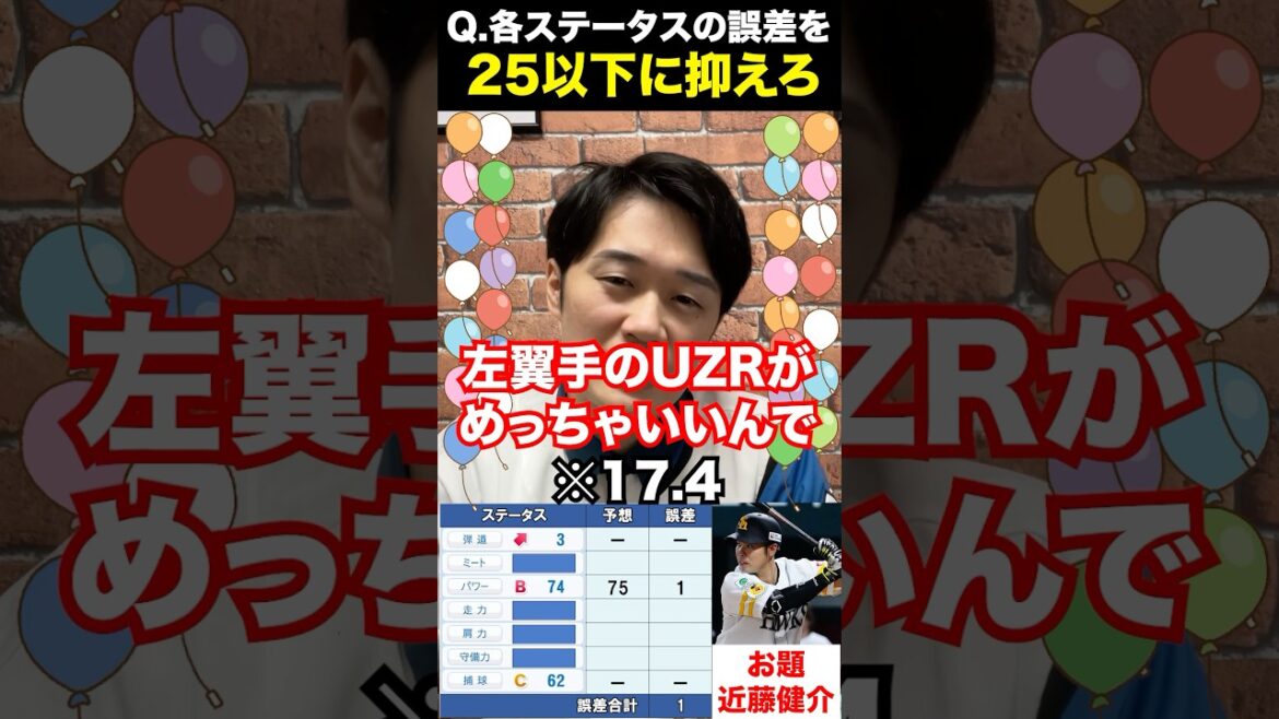 パワプロパーセントバルーン #近藤健介 #パワプロ2024 #パワプロ #プロ野球
