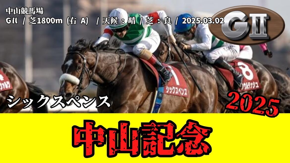 【競馬】 中山記念 2025 / シックスペンス