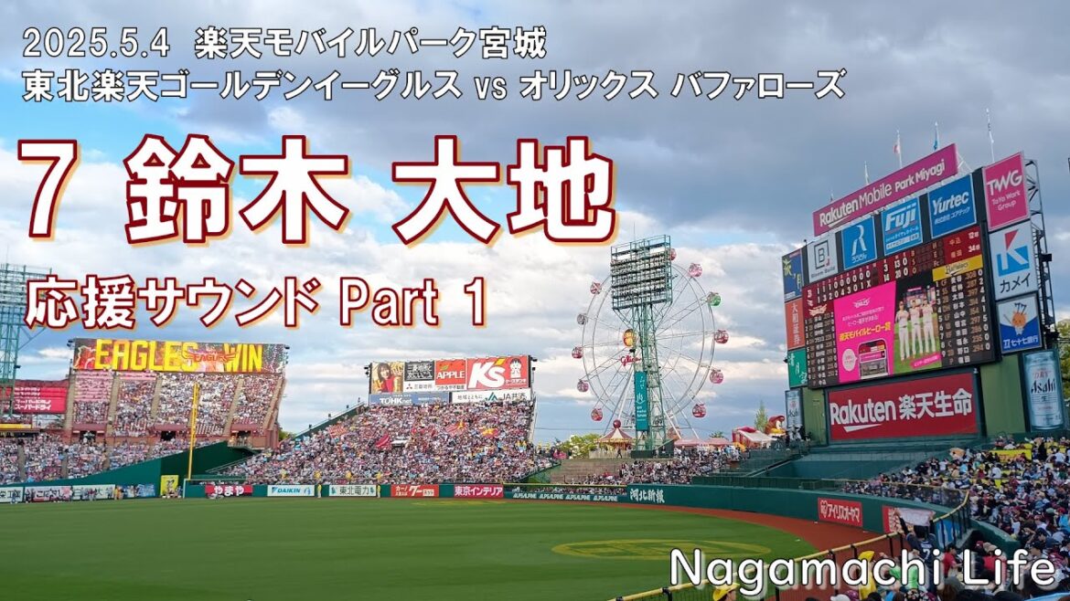 2025.5.4 楽天 vs オリックス Vol.5 鈴木 大地 応援サウンド Part 1
