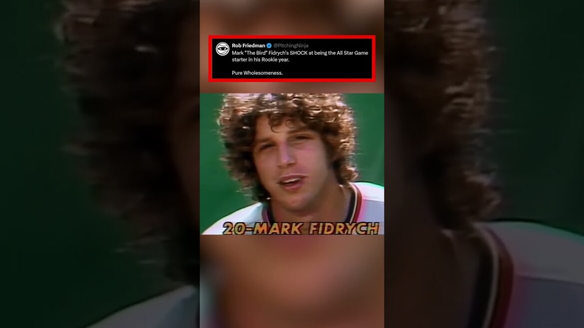 Mark "The Bird" Fidrych's SHOCK at being the ASG starter in his Rookie year. Pure Wholesomeness.