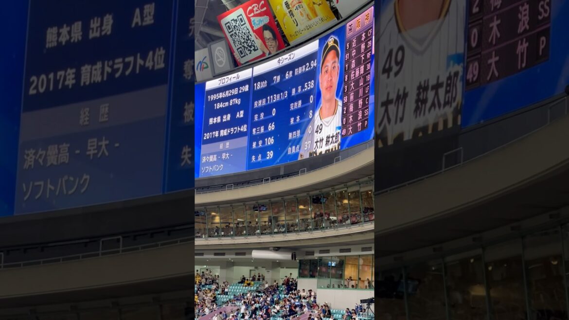 阪神💫スタメン発表📣7〜番✨梅野、木浪、大竹🔥 2024.8.18 阪神戦✨8-4勝ち🏅16安打猛攻🔥ナゴヤドーム ライトスタンド #中日 #阪神 #タイガース