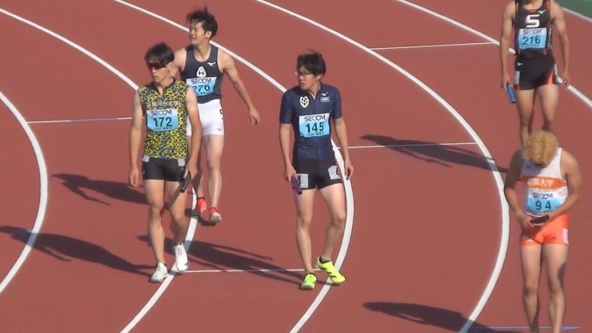 予選 2部 男子リレー 4x100m 関東インカレ陸上2025 予選 2部 男子リレー 4x100m 関東インカレ陸上2025