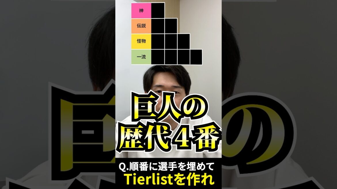 プロ野球tierを作ろう #tierlist #プロ野球 #巨人 #清原和博 #岡本和真 プロ野球tierを作ろう #tierlist #プロ野球 #巨人 #清原和博 #岡本和真