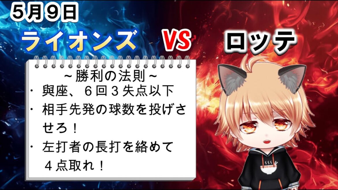 與座海人に、今季初勝利を！　埼玉西武ライオンズVS千葉ロッテマリーンズ
