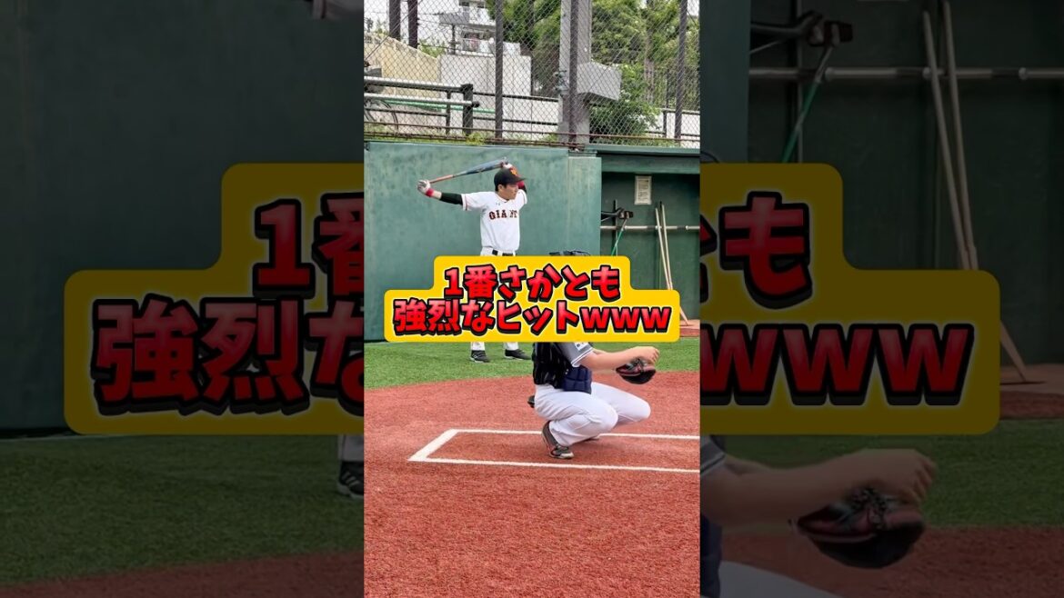 読売ジャイアンツ坂本勇人選手のモノマネ芸人さかとも君。本家と共に絶好調www #野球 #shorts
