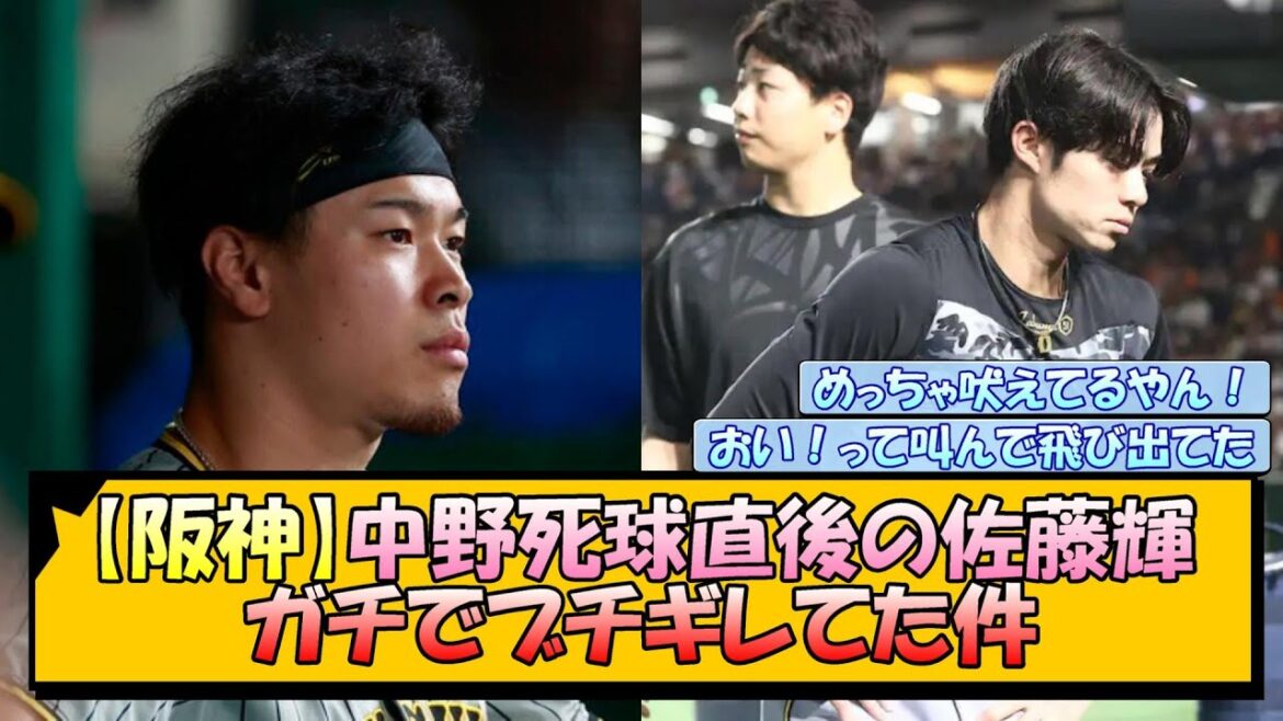 【阪神】中野死球直後の佐藤輝 ガチでブチギレてた件