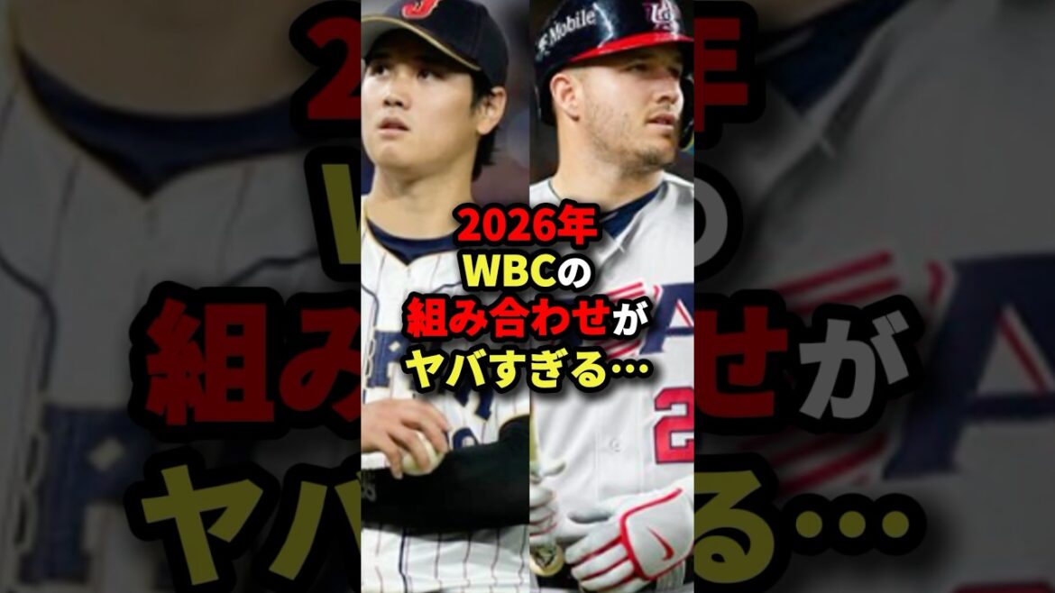 2026年WBCの組み合わせがヤバすぎる…#野球#shorts 2026年WBCの組み合わせがヤバすぎる...#野球#shorts