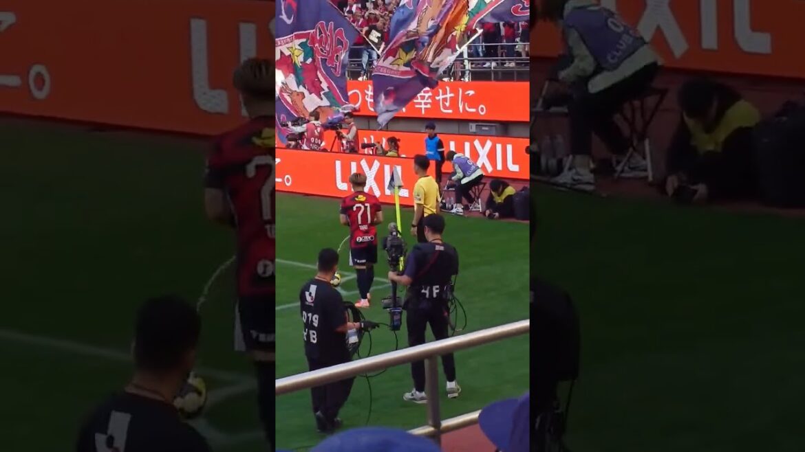 【5/3 町田ゼルビア戦】コーナーキックやりに来たタロウちゃん【#71 荒木遼太郎】#鹿島アントラーズ　#町田ゼルビア