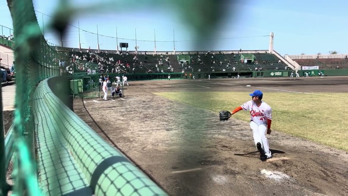2025.5.22 笠原祥太郎 試合前ブルペン投球