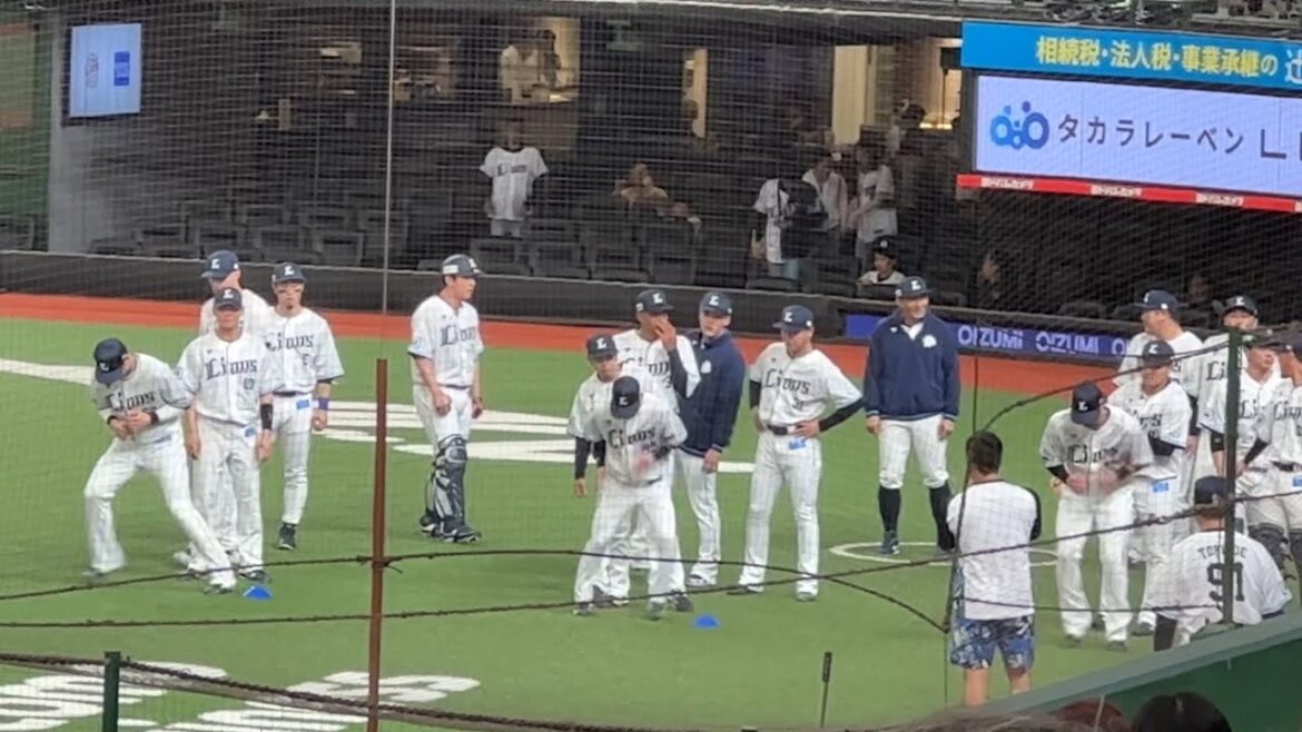 ライオンズ試合50分前ウォーミングアップ【西武7-0ロッテ】2025/5/10