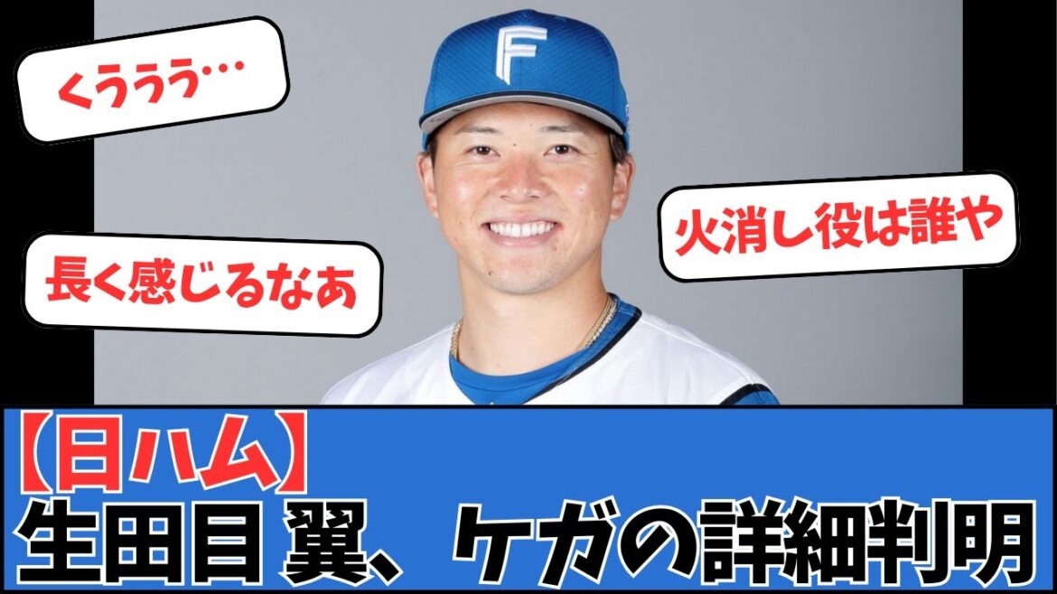 【日ハム】生田目翼、ケガの詳細判明 【日ハム】生田目翼、ケガの詳細判明