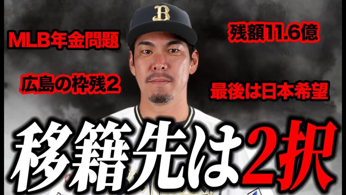 【1ドルで獲得可能】前田健太の去就先は2択？【オリックス】