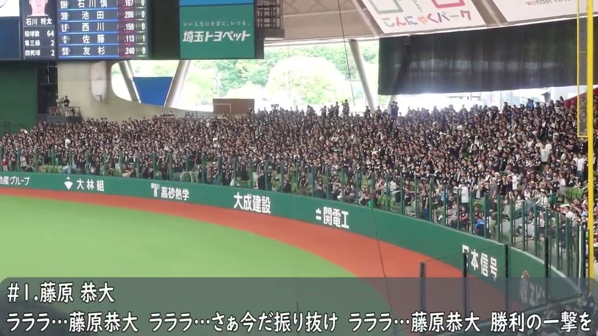千葉ロッテ　藤原恭大応援歌（歌詞付き）2025.5.11