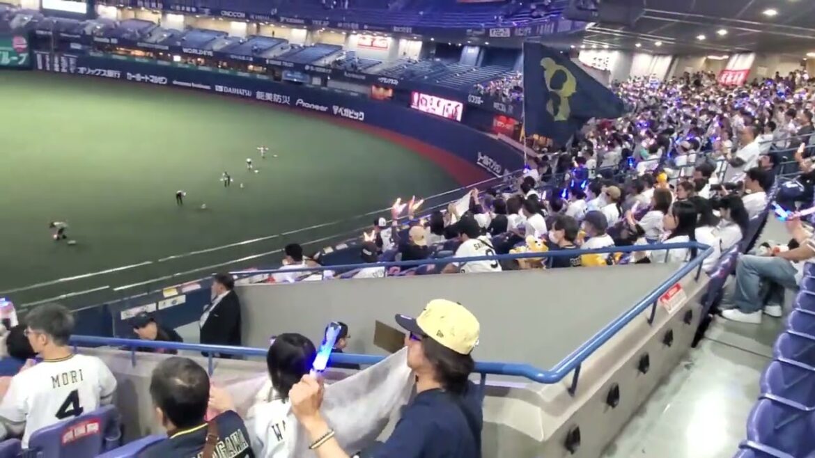 20250510　勝ちSKY♪  ｵﾘｯｸｽ･ﾊﾞﾌｧﾛｰｽﾞ勝利試合後の球団歌｢SKY (BsGravity版)｣　おりほー@京ｾﾗﾄﾞｰﾑ大阪･ﾚﾌﾄ外野下段