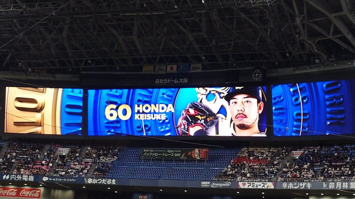 本田圭佑 投手 ｢Secret Life  I Want You｣ 登場曲 オリックス･バファローズ 選手 ビジョン映像 PV 演出 ヘッドショット@京セラドーム 2025 Bsオリ達デー