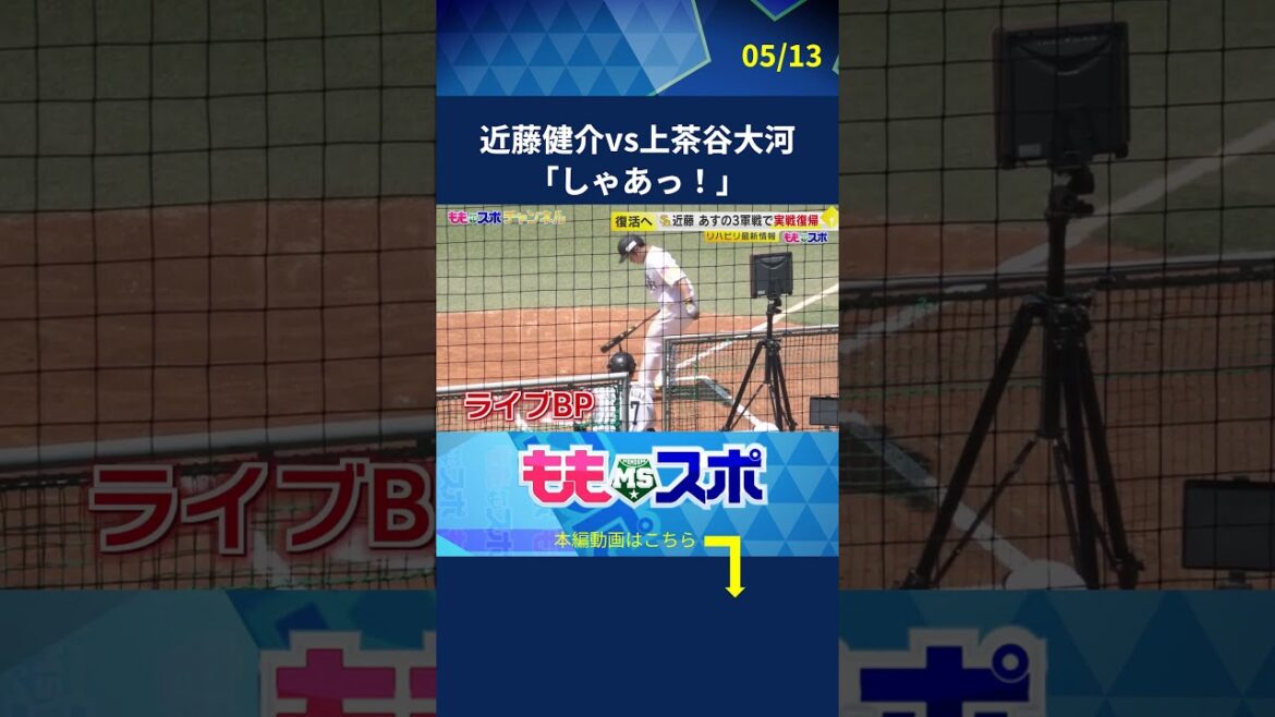 近藤健介、実戦復帰へ #sbhawks #ホークス #プロ野球 #ももスポ