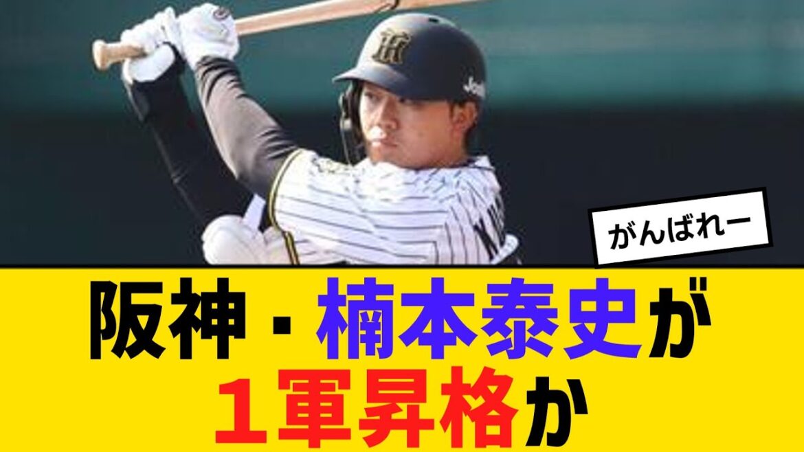阪神・楠本泰史が1軍昇格か 【ネットの反応】【反応集】 阪神・楠本泰史が1軍昇格か 【ネットの反応】【反応集】